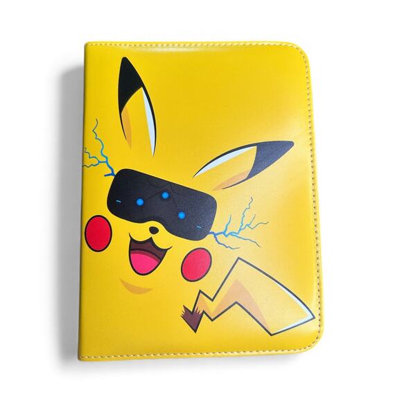 Pokemon Theme Card Binder 4 Pocket 7x9.5in Zip Album for Trading Cards TCG - Picture 8 of 9